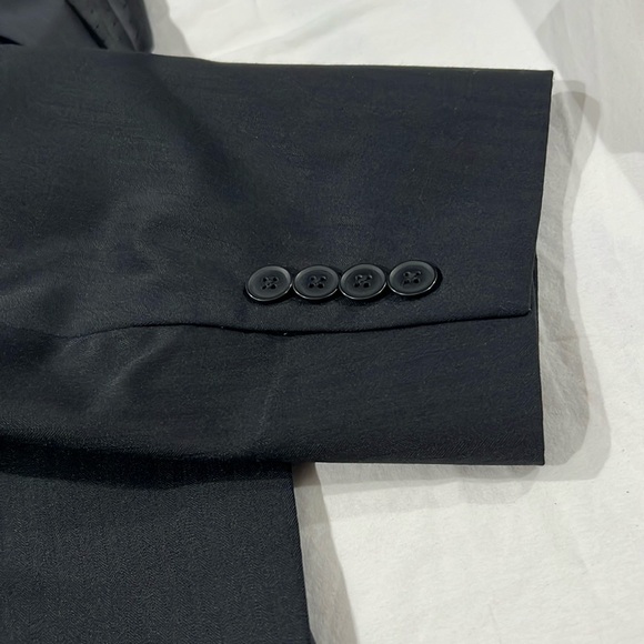 Men’s Collection by Michael Strahan Black Suit Jacket Size 50R, Pre-Owned - Picture 7 of 8